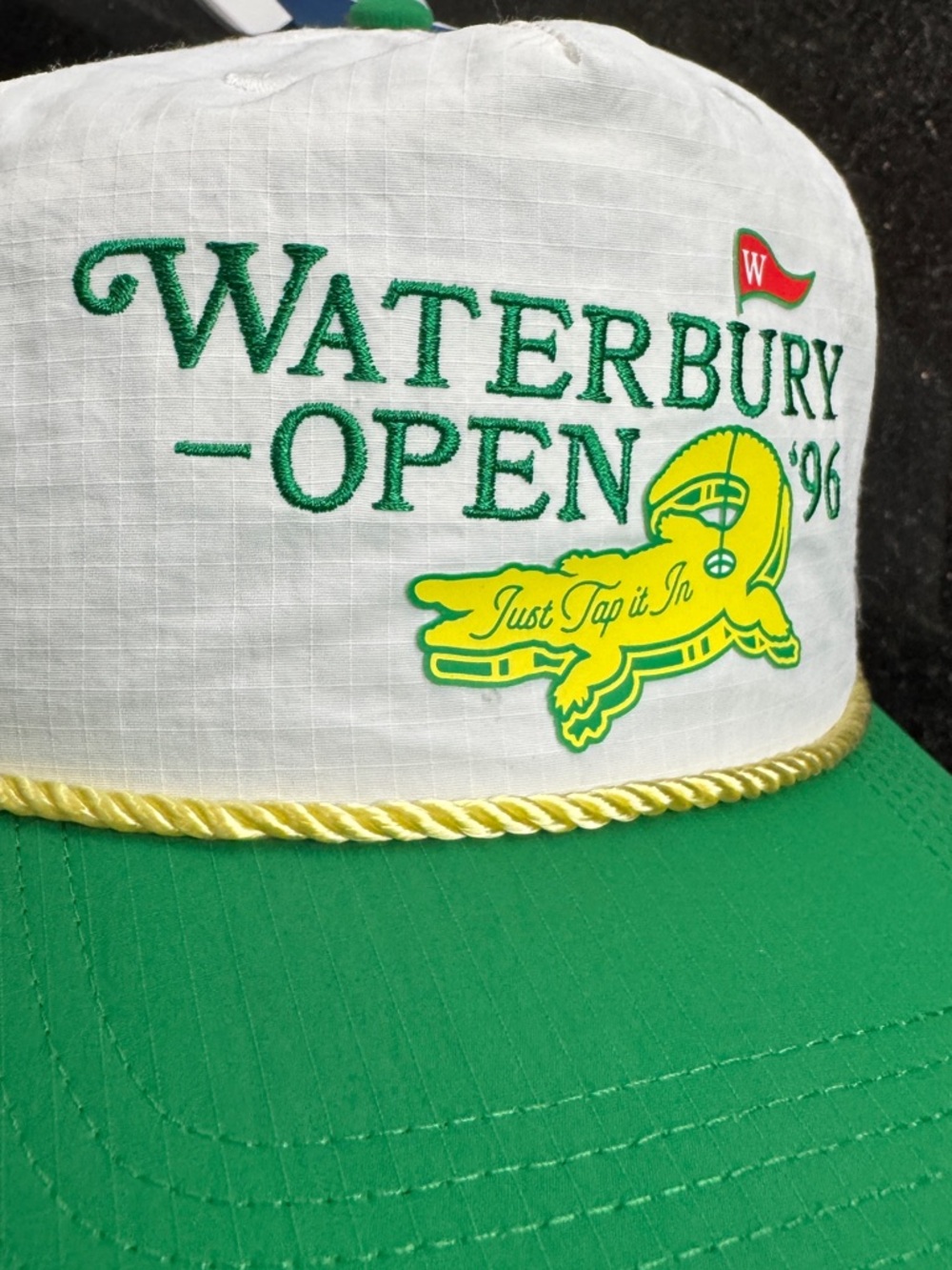 NEW- Happy Gilmore Waterbury Open SnapBack Rope Golf Hat
